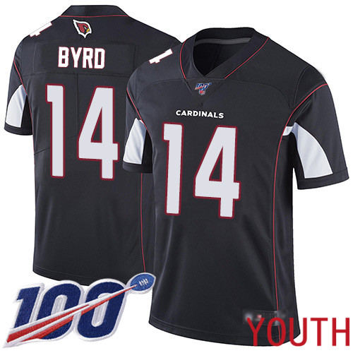 Arizona Cardinals Limited Black Youth Damiere Byrd Alternate Jersey NFL Football #14 100th Season Vapor Untouchable